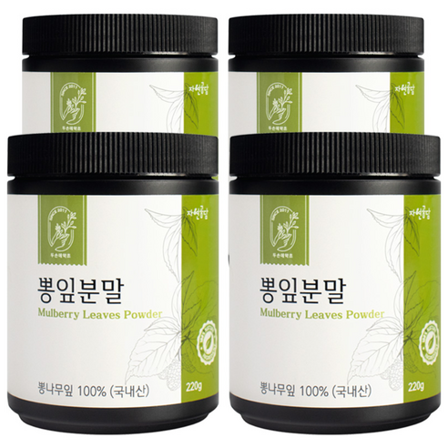 두손애약초 뽕잎분말, 4개, 220g