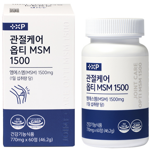 관절케어 MSM 옵티 1500 관절 영양제 건강기능식품, 1개, 60정