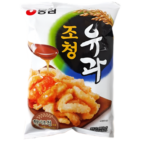 [농심] 조청유과 현미조청 과자, 75g, 12개