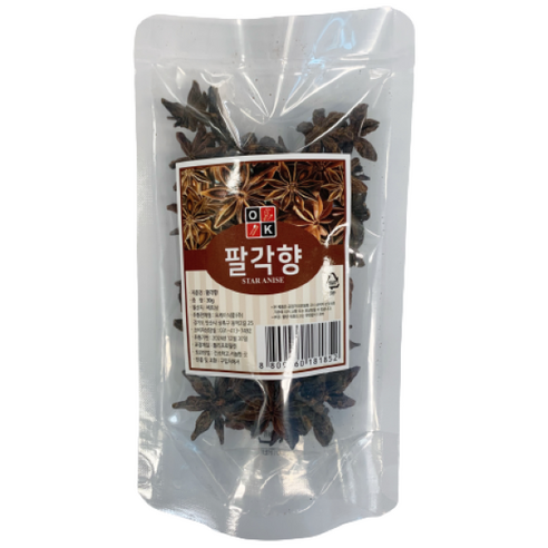 오케이식품 가정용 팔각향 30g 팔각회향 팔각따료, 30g, 1개