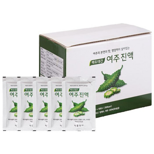 시골장터 여주즙 백두대간 여주진액 액기스 여주차, 30개, 100ml