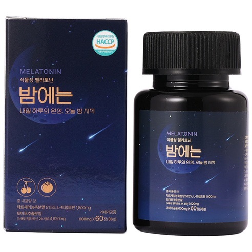 식물성 멜라토닌 밤에는 숙면 꿀잠 멜라코펜, 6개, 60정