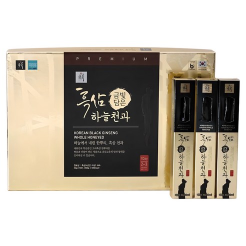 금흑 흑삼 하늘천과 흑삼정과 홍삼정과 답례품 명절선물 선물세트, 300g, 1박스