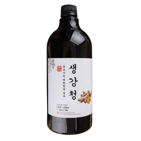 국산 생강청 생강차 안동 수제생강청 생강진액 생강원액, 3개, 1개입, 1L
