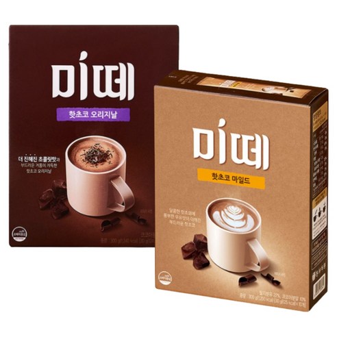 글로벌스토어 핫초코 코코아 미떼 마일드 오리지널 20T, 1박스, 20개입, 30g