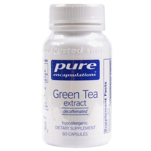 Pure Encapsulations 그린 티 추출물 디카페인 캡슐