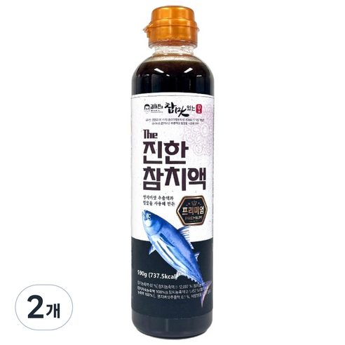 김하진의 참 맛있는 맛 The 진한 참치액, 590g, 2개