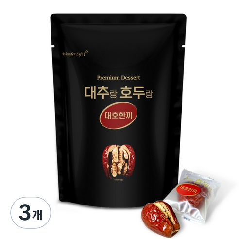 대추 호두 건강간식 아침 대용 고급 간식 대추호두말이 맛있는 호두품 단백질 영양 웰빙 대호한끼 무방부제