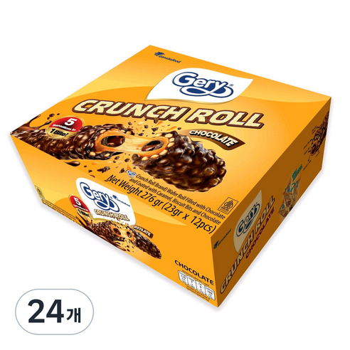 [담담싸] 게리 크런치롤 초코, 23g, 24개