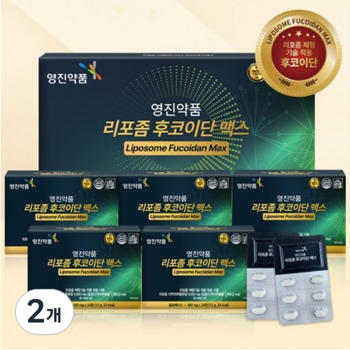 영진약품 리포좀 후코이단 맥스, 2개, 120정