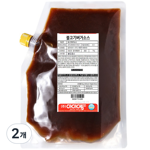 아이엠소스 불고기버거소스, 1kg, 2개