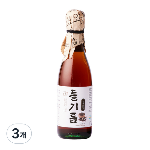 류명가 들기름, 3개, 300ml