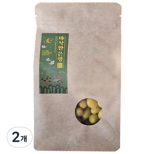 풍심당 바삭한 은행, 하루 견과류, 저당간식, 회사 간식, 건강간식, 2개
