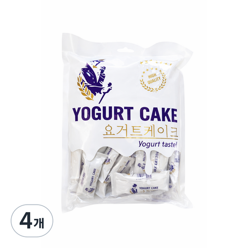 요거트 케이크 요거트맛 개별포장 간식 250g, 4개, 250g