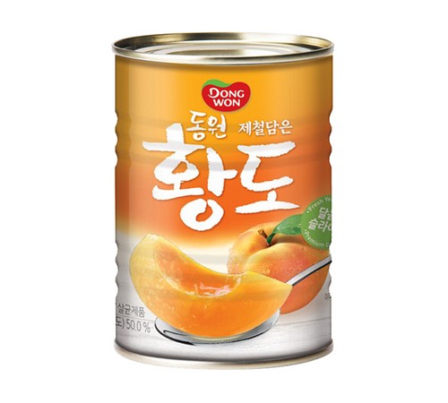 달콤하고 신선한 맛, 복숭아 황도캔