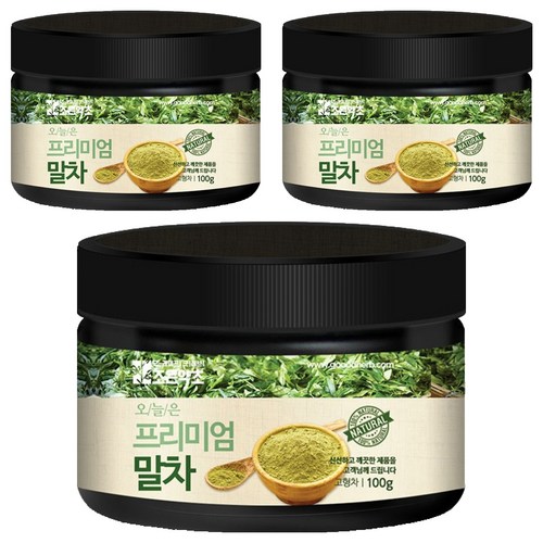 오늘은 프리미엄 말차, 100g, 3개, 1개입
