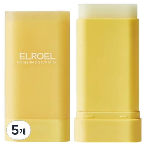 엘로엘 노세범 빅 선스틱 SPF50+ PA++++, 5개, 19g
