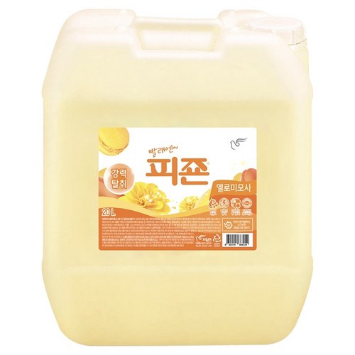 피죤 레귤러 섬유유연제 옐로미모사 본품, 20L, 1개