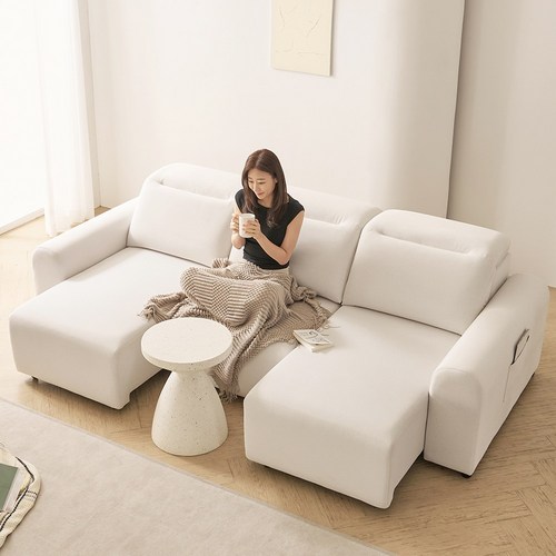 프린홈 스마트 슬릭 모션 리클라이너 슬라이드 무빙 3인/4인 패브릭 소파