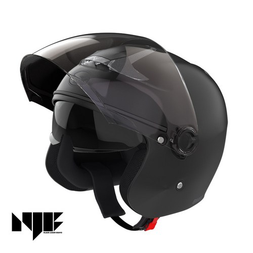 스웨그RS10 오토바이 헬멧 스쿠터 가벼운 오픈페이스 소두핏 초경량 바이크헬멧 1050g, 무광블랙, L