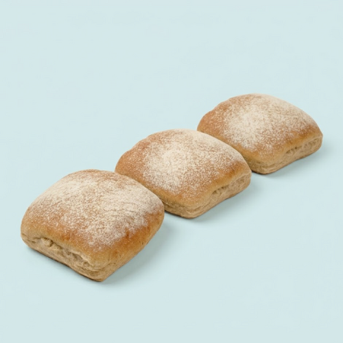 통밀 플레인 치아바타 유기농 (무설탕 곡물빵 저당 식사빵 샌드위치), 110g, 2개