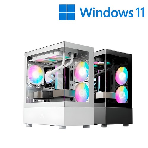 보아스컴퓨터 조립컴퓨터 조립PC 게이밍PC 게임용 컴퓨터 본체 롤 오버워치 피파 배그 배틀그라운드 펠월드 디아블로 데스크탑 고사양PC, 큐빅 화이트, 32GB, 1TB, WIN11 Home, 게임용35번