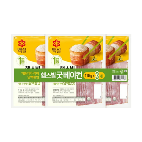CJ 백설 햄스빌 굿베이컨