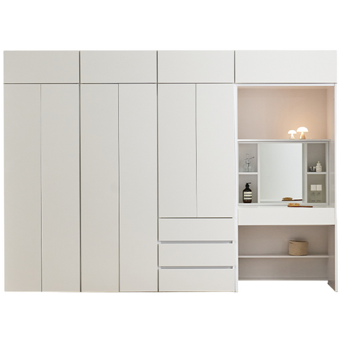 보넬가구 루미온 E0 여닫이 옷장세트 장롱 이불장, 3000 (10자), 상부형