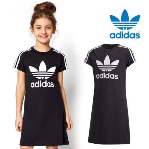 아디다스 키즈 드레스 주니어 아동용 반팔 원피스