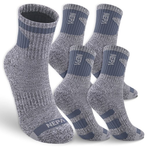 네파 남성용 쿠션 중목 양말 A타입 5족 세트