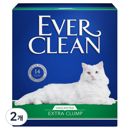 2025 NEW 에버크린 엑스트라 클럼프 벤토나이트 고양이 모래, 8.5kg, 2개, 무향