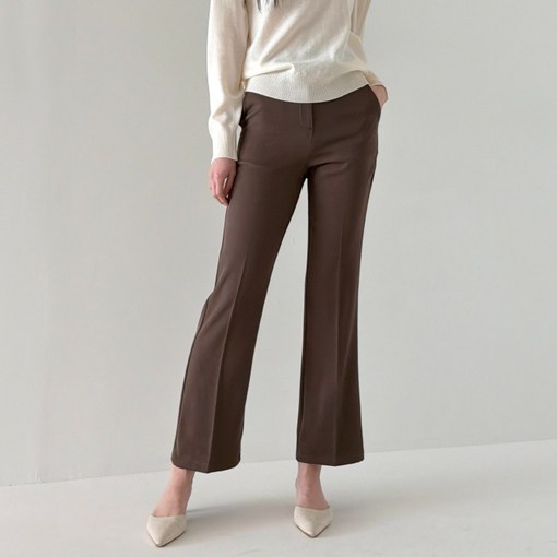 라라온 여성용 숏롱 기장 베이직 부츠컷 스판 슬랙스 25TSP3435