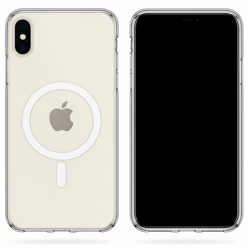 My Gallery 정품 맥세이프 투명 케이스, 아이폰 갤럭시 슬림핏 변색방지 2배자력