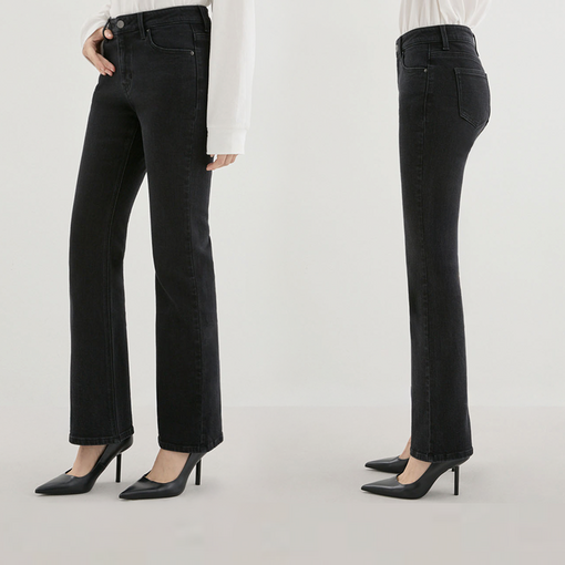 백화점 정품 Guess 게스 여성 플레어 부츠컷 블랙진 청바지