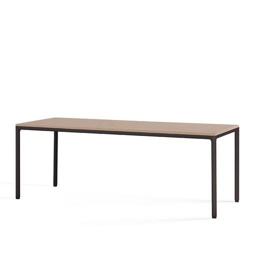 두닷 콰트로 에어 데스크 컴퓨터 책상 800100012001400160018002000, 덴버오크상판딤블랙프레임