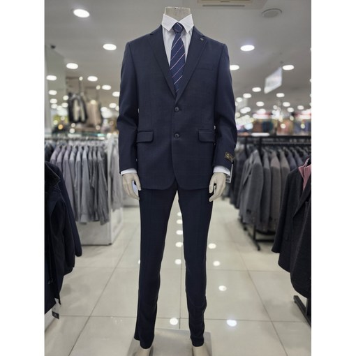 인디안 웰메이드 남성 울100 다크네이비 슬림핏 추동정장세트 MAR GA3W 9246