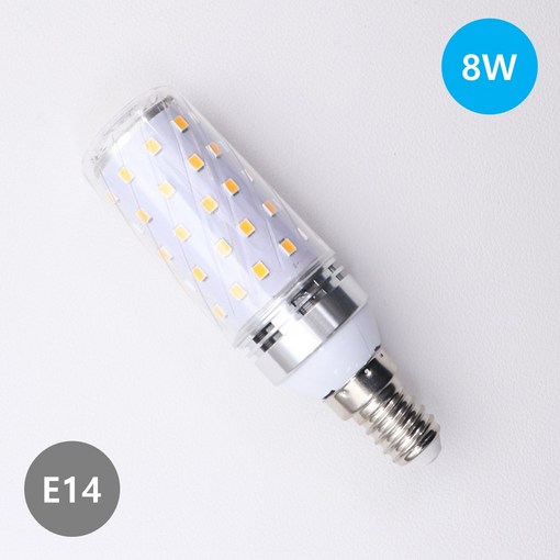 LONG e14 미니 콘램프 8W, 19개, 주광색