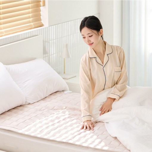 한일의료기 26년형 전자파없는 탄소 카본 원적외선 전기장판, 베이지, 더블퀸