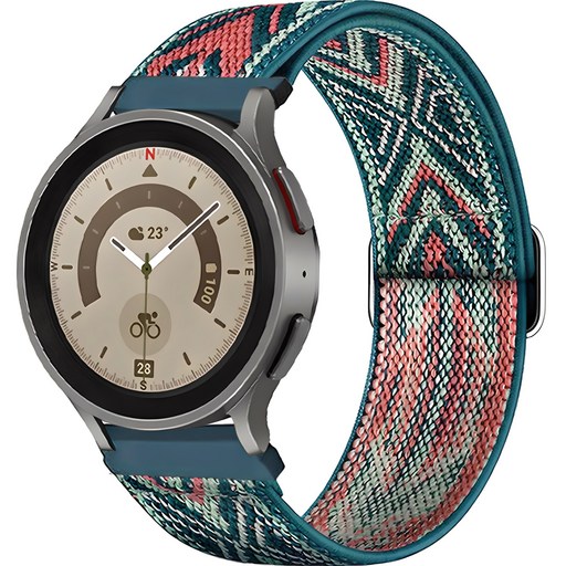 워치스탠다드 갤럭시워치 에스닉 패턴 스포츠 스트랩 20mm, 트로피칼, 1개