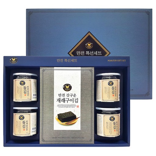 만전김 만전 특선 세트 + 쇼핑백, 1세트