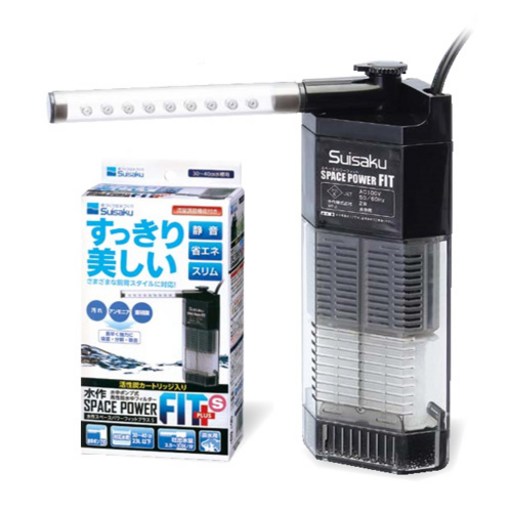 수이사쿠 측면 여과기 SPACE POWER FIT S 블랙