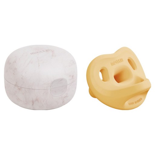 모윰 유아용 올 실리콘 마카롱 쪽쪽이   전용케이스 세트