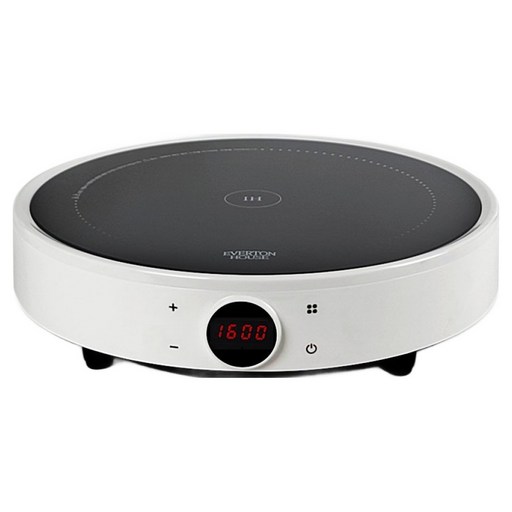 에버튼하우스 크라이스 9단계 온도조절 미니 휴대용 원형 인덕션 1구