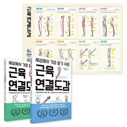 세상에서 가장 알기 쉬운 근육연결도감 세트 전 2권