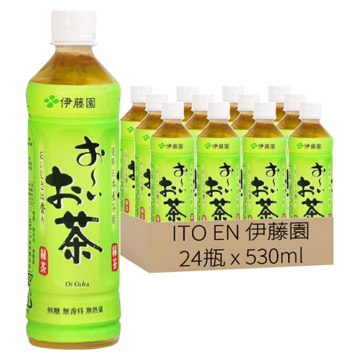 ITO EN 伊藤園 綠茶, 24入, 24瓶, 530ml