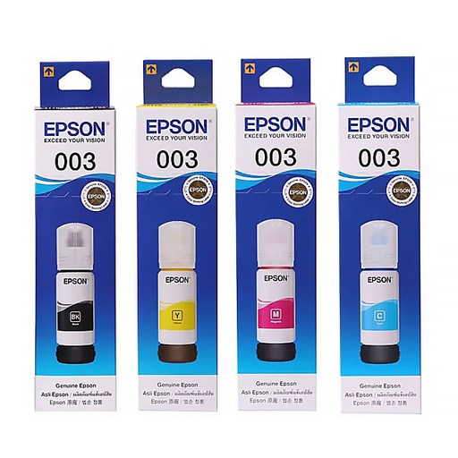 EPSON 台灣公司貨 1黑3彩墨水瓶, 黑色 + 彩色, 1套