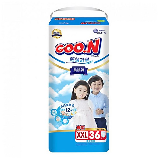 GOO.N 大王 輕薄舒爽 紙尿布 褲型 15~25kg, 2XL, 36片