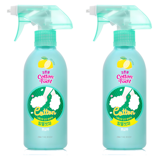 온더바디 발을씻자 풋샴푸 프레쉬 레몬민트향, 1개입, 2개, 385ml