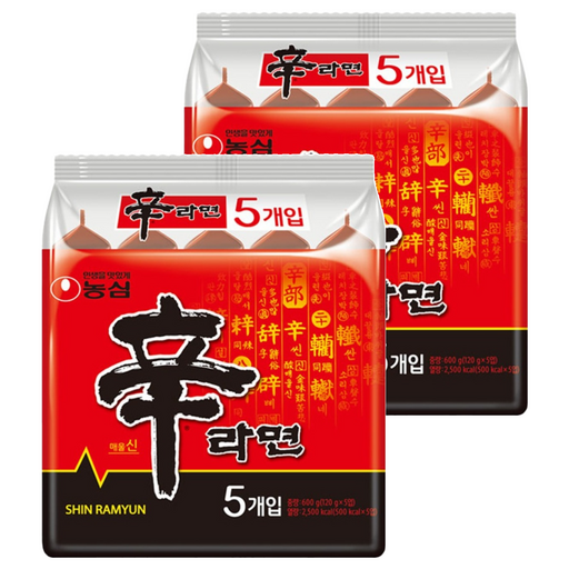NONGSHIM 農心 辛拉麵 韓國境內版 120g, 10包