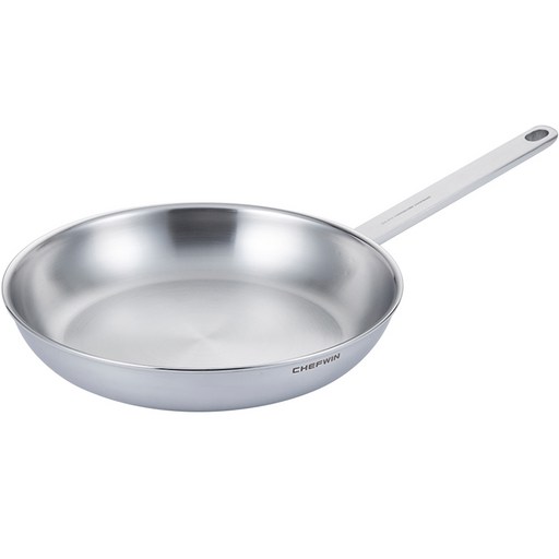 쉐프윈 인덕션 316스테인레스 통5중 후라이팬 3.5mm